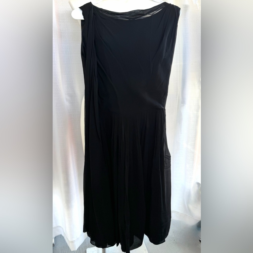 Black Midi Dress - Classic Sleeveless Women’s Dress